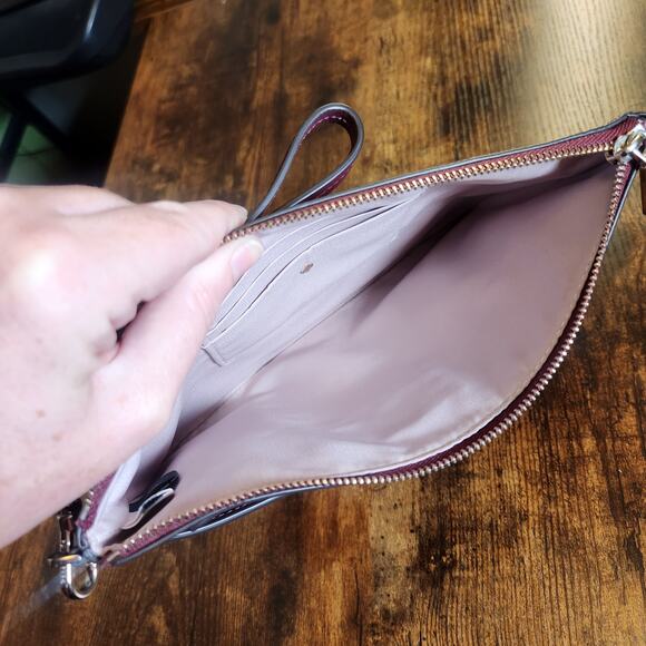 KATE SPADE Red Zip Code Colorblocked Pouch Wristlet - Picture 6 of 11